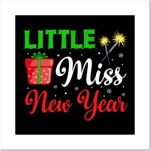 Little Miss New Year Tshirt Posters and Art